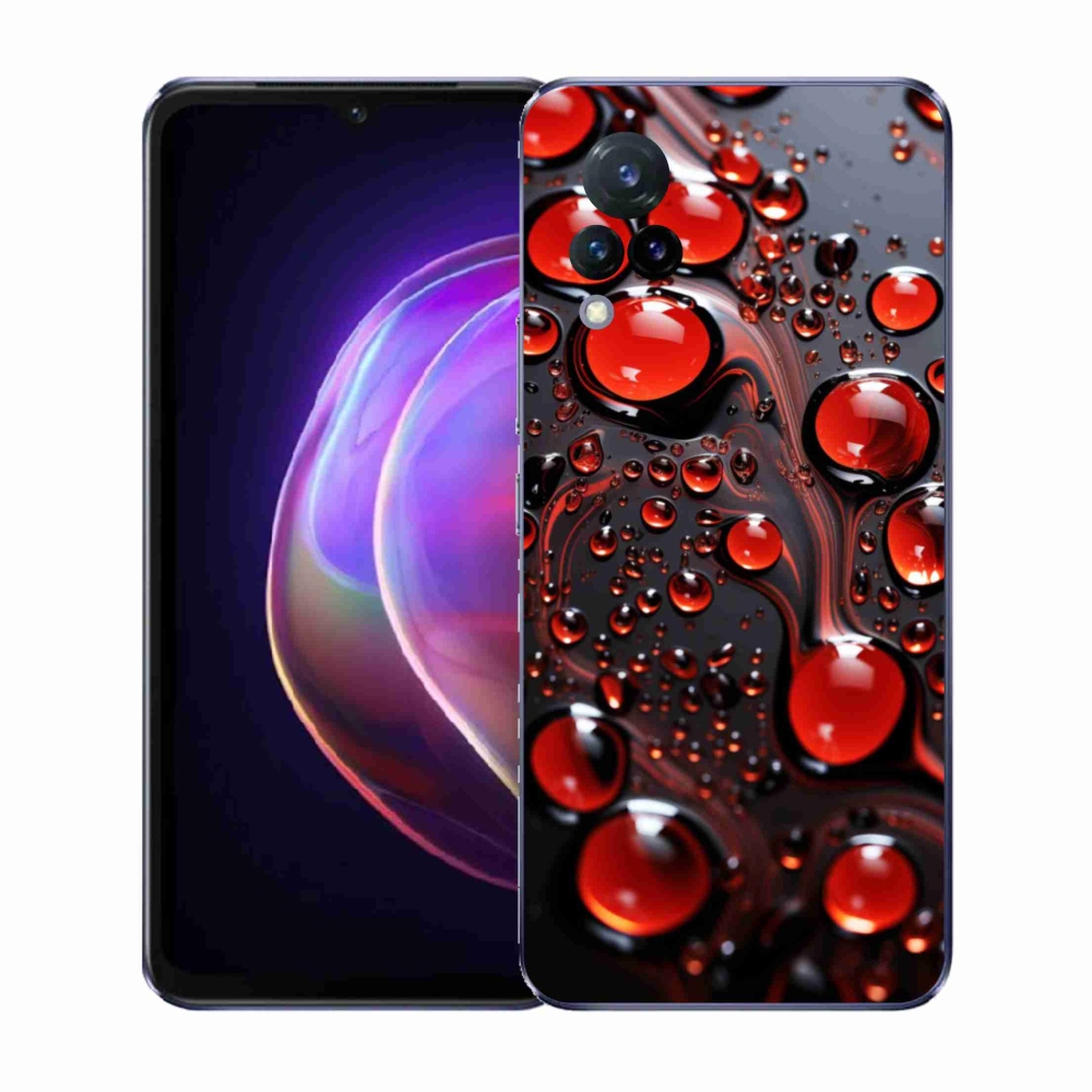 Gél borítás mmCase a Vivo V21 4G/5G készülékre - piros csepp 2