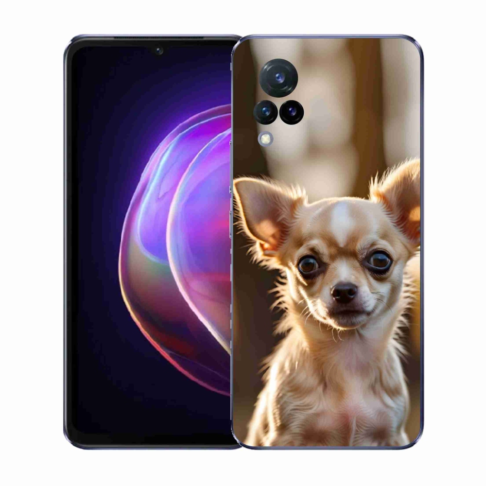 Gél borító mmCase a Vivo V21 4G/5G-hez - chihuahua 6
