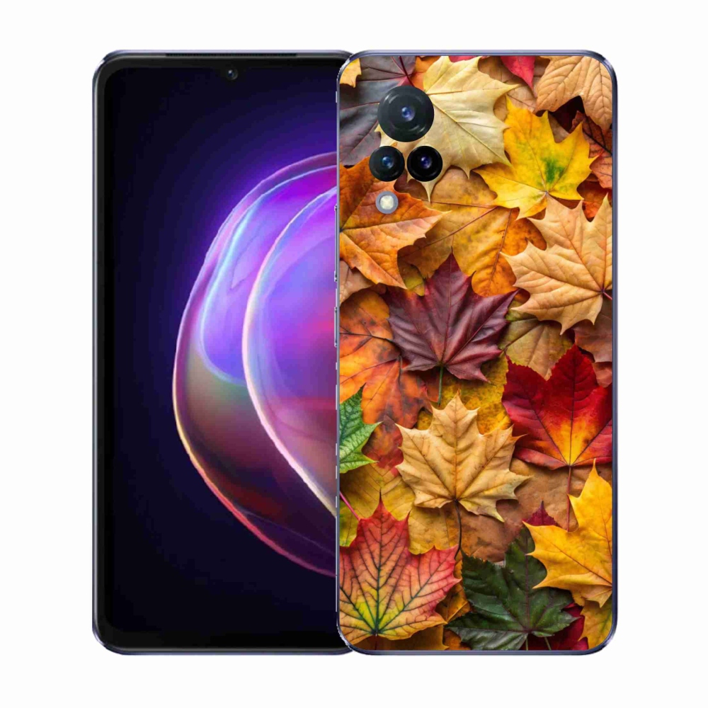 Gél borítás mmCase a Vivo V21 4G/5G készülékhez - juharlevelek 2
