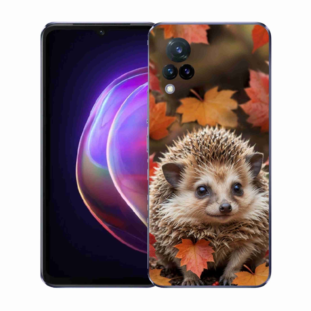 Zselés borítás mmCase a Vivo V21 4G/5G készülékhez - sün a levelekben