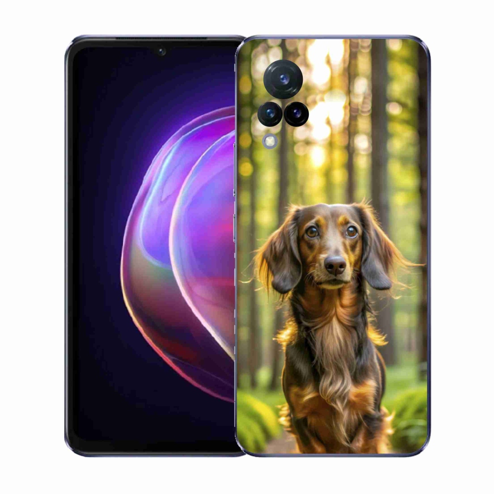 Gél borítás mmCase a Vivo V21 4G/5G készülékhez - tacskó 4