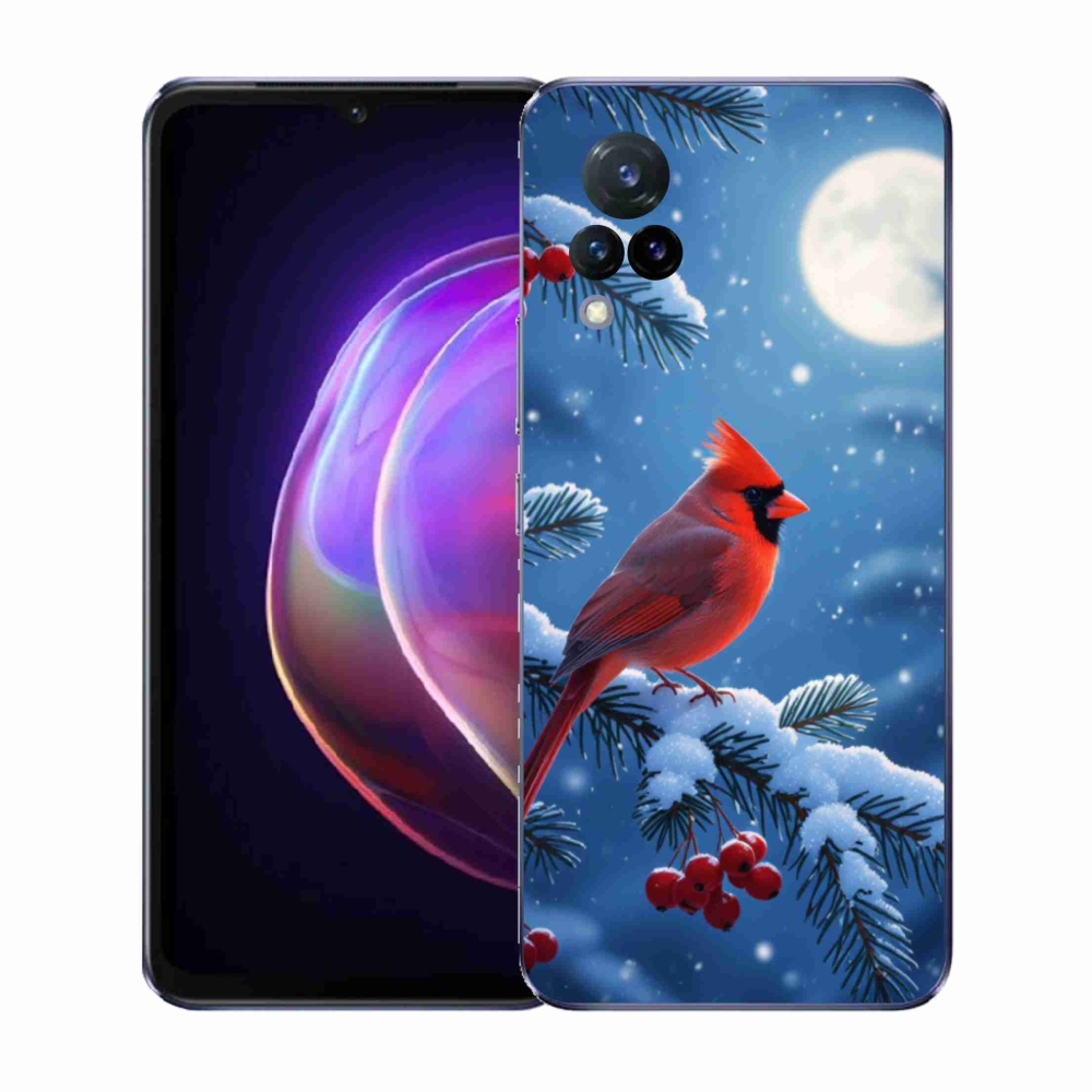 Gél borítás mmCase a Vivo V21 4G/5G készülékre - kardinálpiros színű