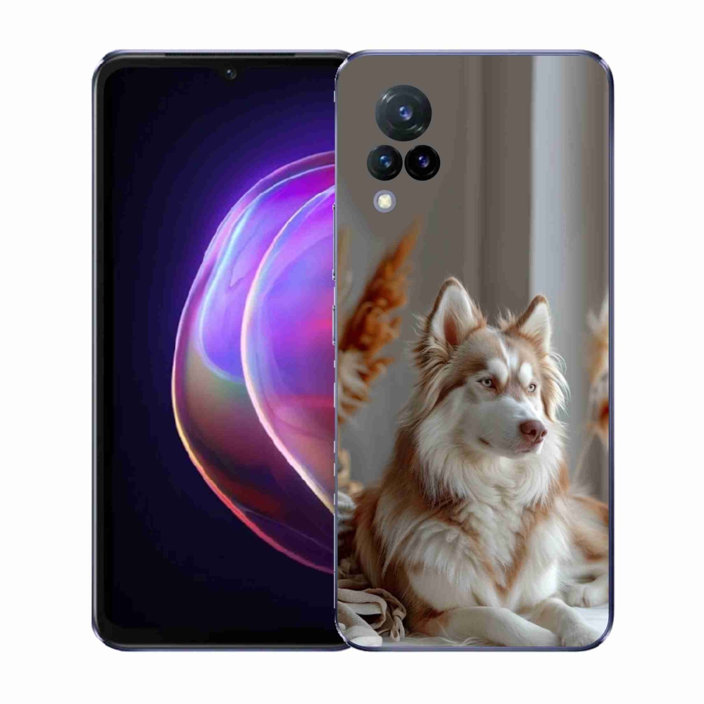 Gél borítás mmCase a Vivo V21 4G/5G készülékhez - csendes szibériai husky