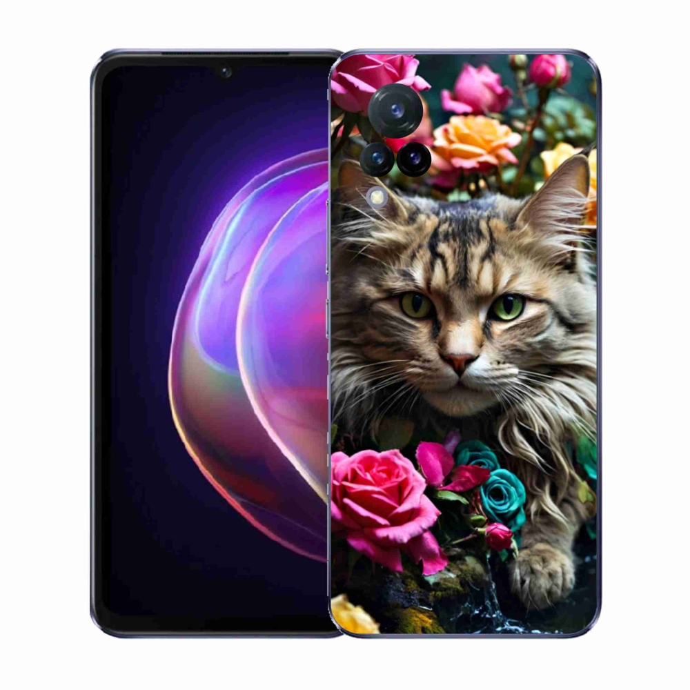 Gél borítás mmCase a Vivo V21 4G/5G készülékhez - macskaszem nézet 2