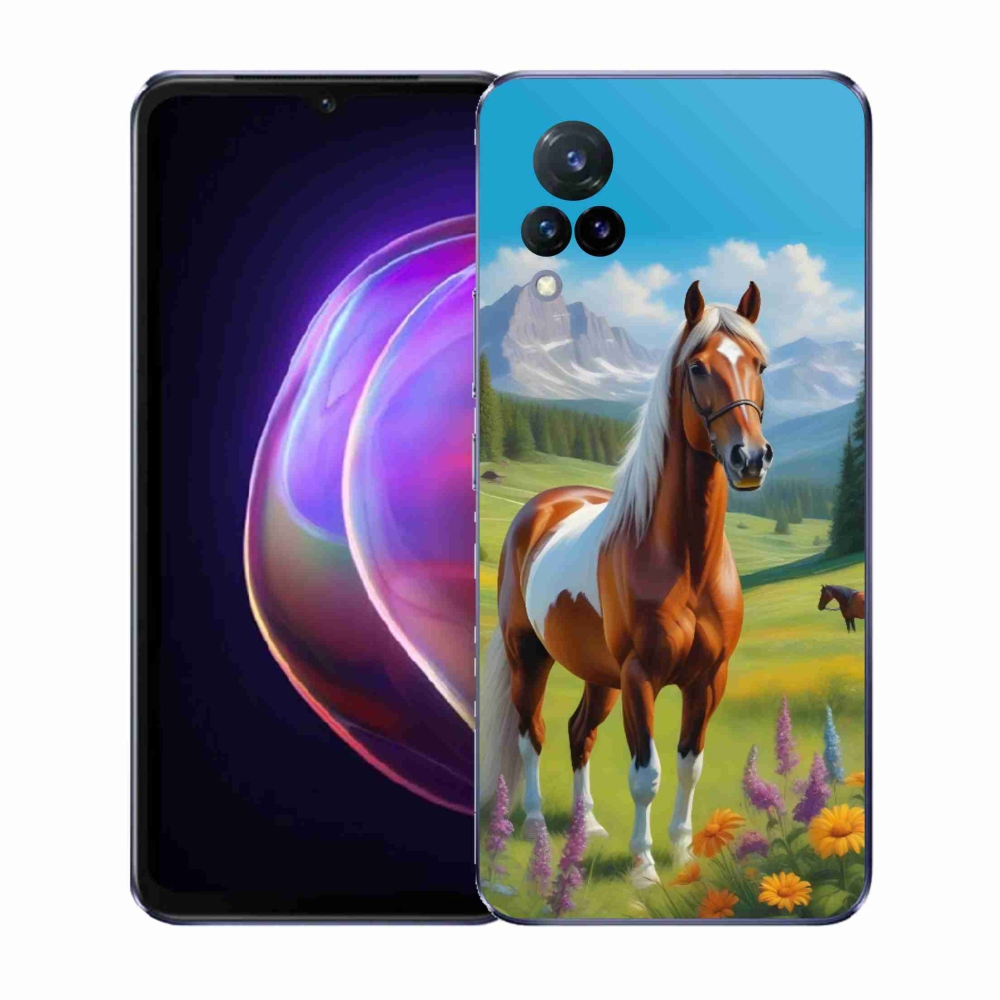 Gél borítás mmCase a Vivo V21 4G/5G készülékhez - ló a réten