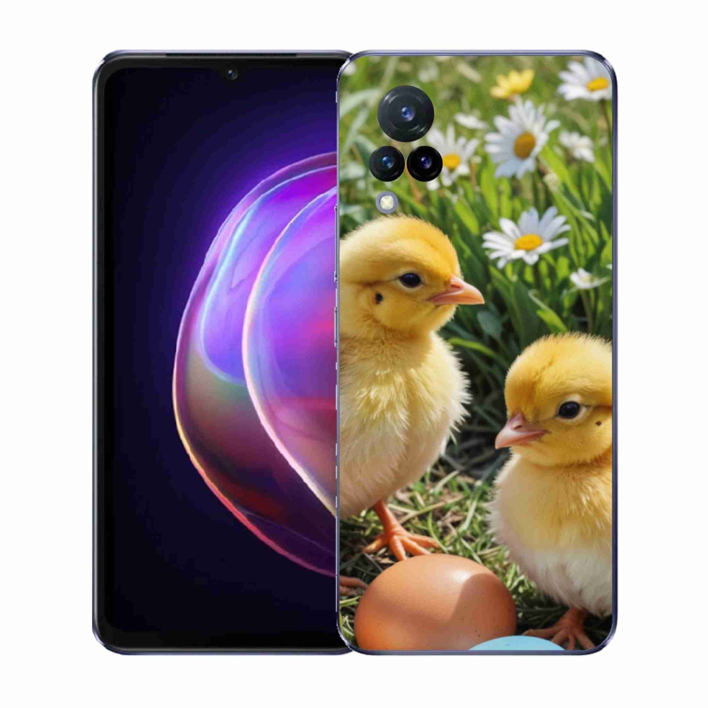 Gél borítás mmCase a Vivo V21 4G/5G készülékhez - csirkék