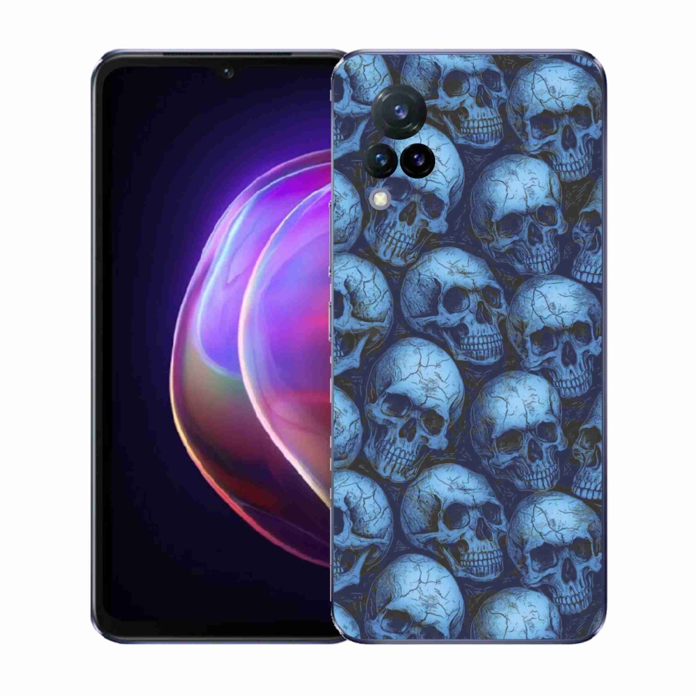 Gél borítás mmCase a Vivo V21 4G/5G-re - koponyák