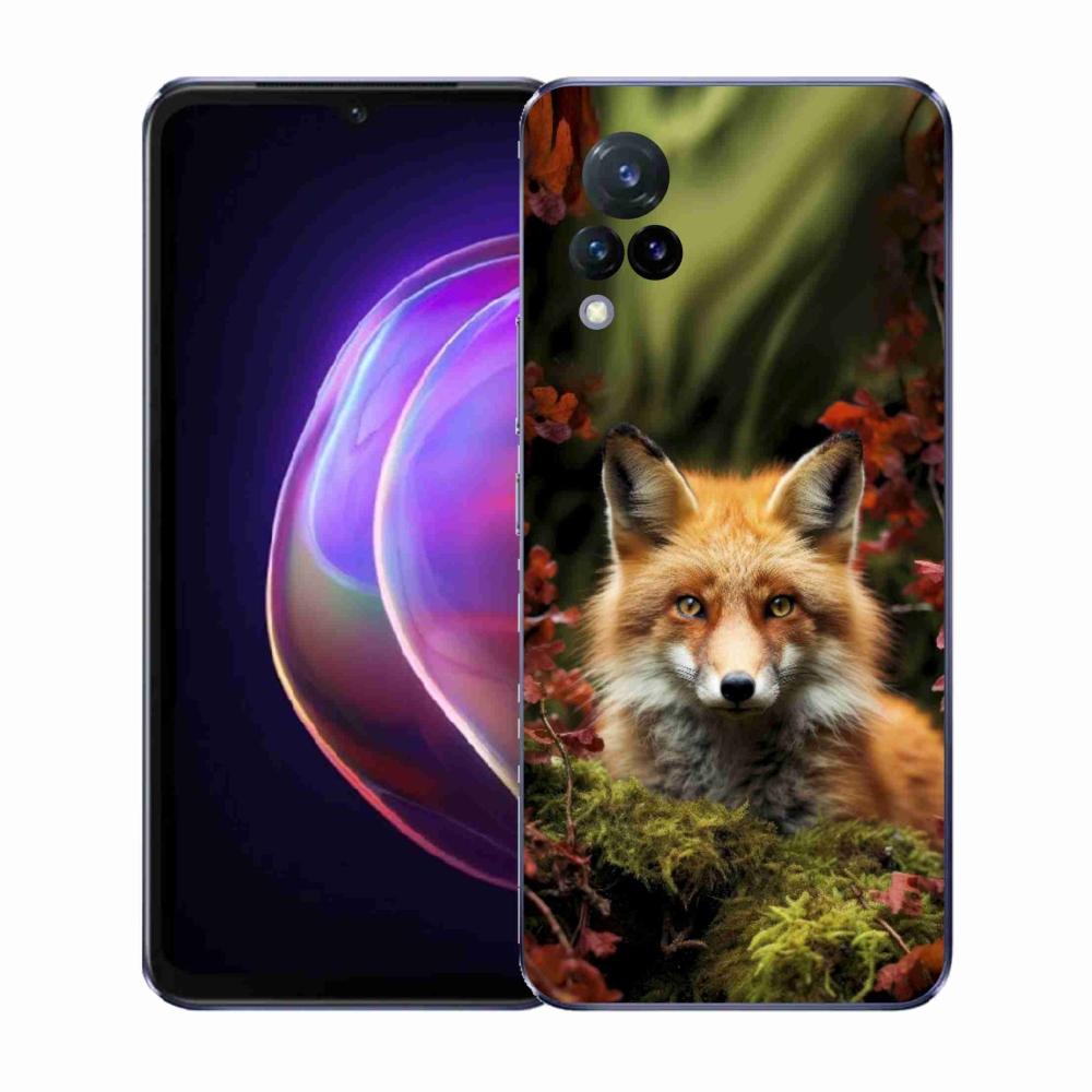 Gél borítás mmCase a Vivo V21 4G/5G készülékhez - róka az erdőben