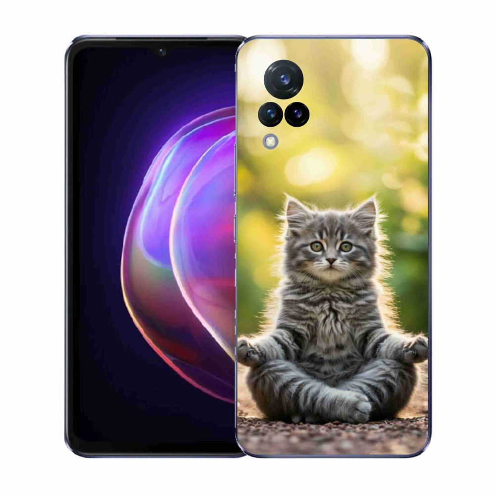 Gél borítás mmCase a Vivo V21 4G/5G készülékhez - meditáló cica