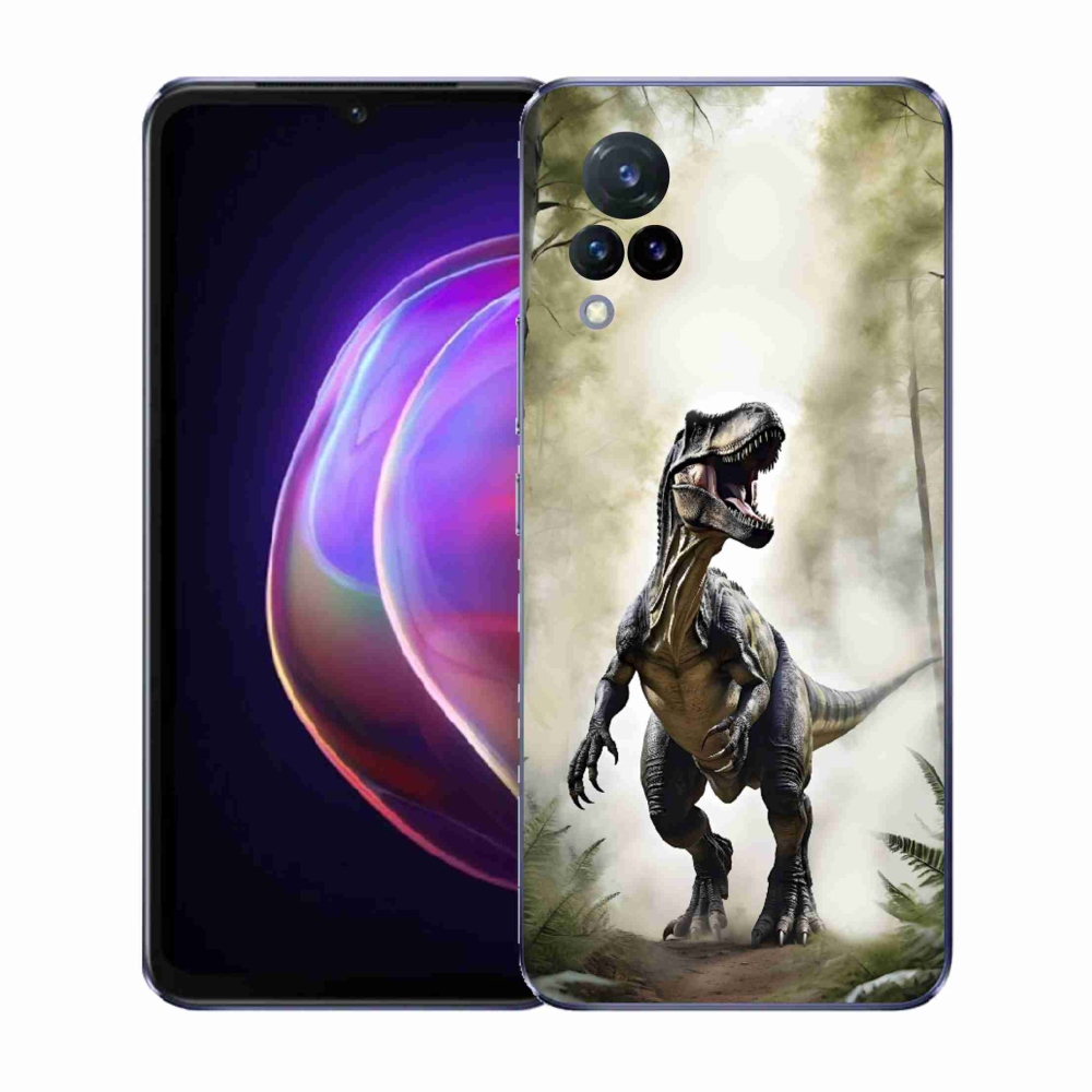 Gél borítás mmCase a Vivo V21 4G/5G készülékhez - dühös T-Rex