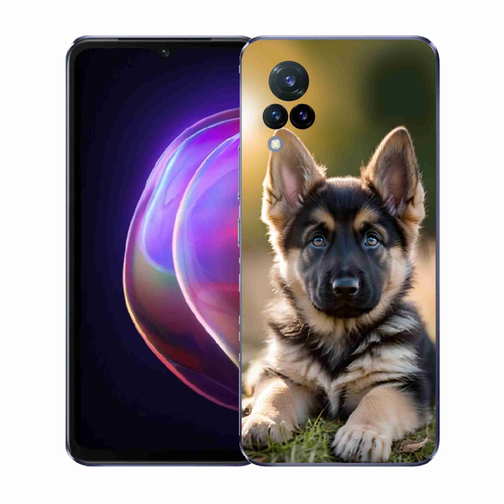 Gél borítás mmCase a Vivo V21 4G/5G készülékhez - Német juhász a vadonban