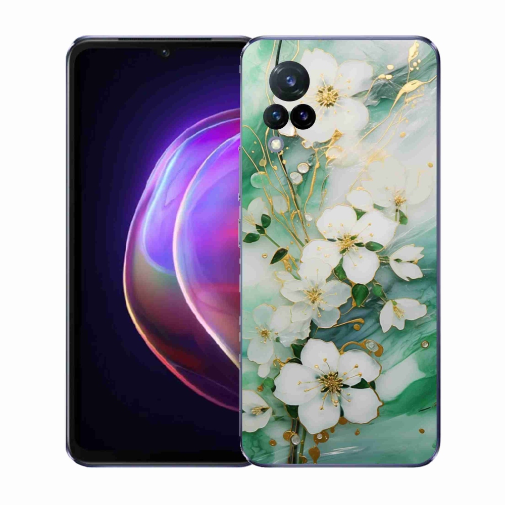 Gél borító mmCase a Vivo V21 4G/5G készülékhez - finom virágok