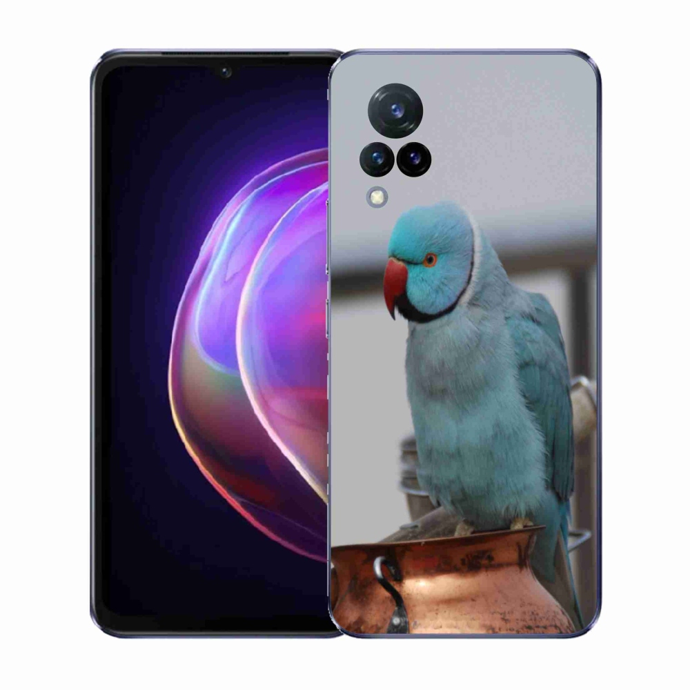 Gél borítás mmCase Vivo V21 4G/5G készülékhez - papagáj alexander kék
