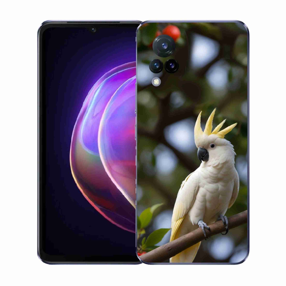 Gél borítás mmCase a Vivo V21 4G/5G készülékhez - papagáj kakadu 3
