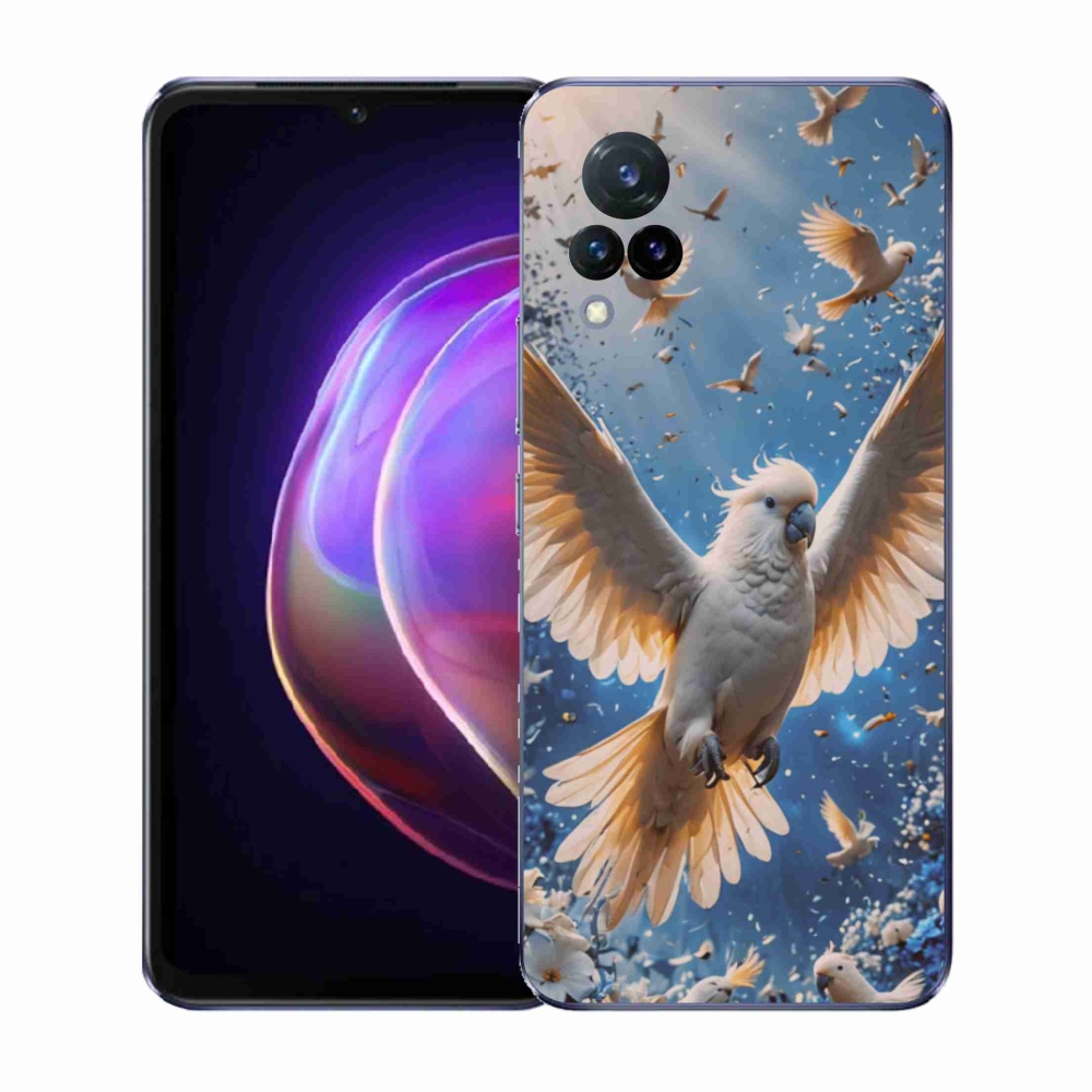 Gél borítás mmCase a Vivo V21 4G/5G készülékhez - papagáj kakadu