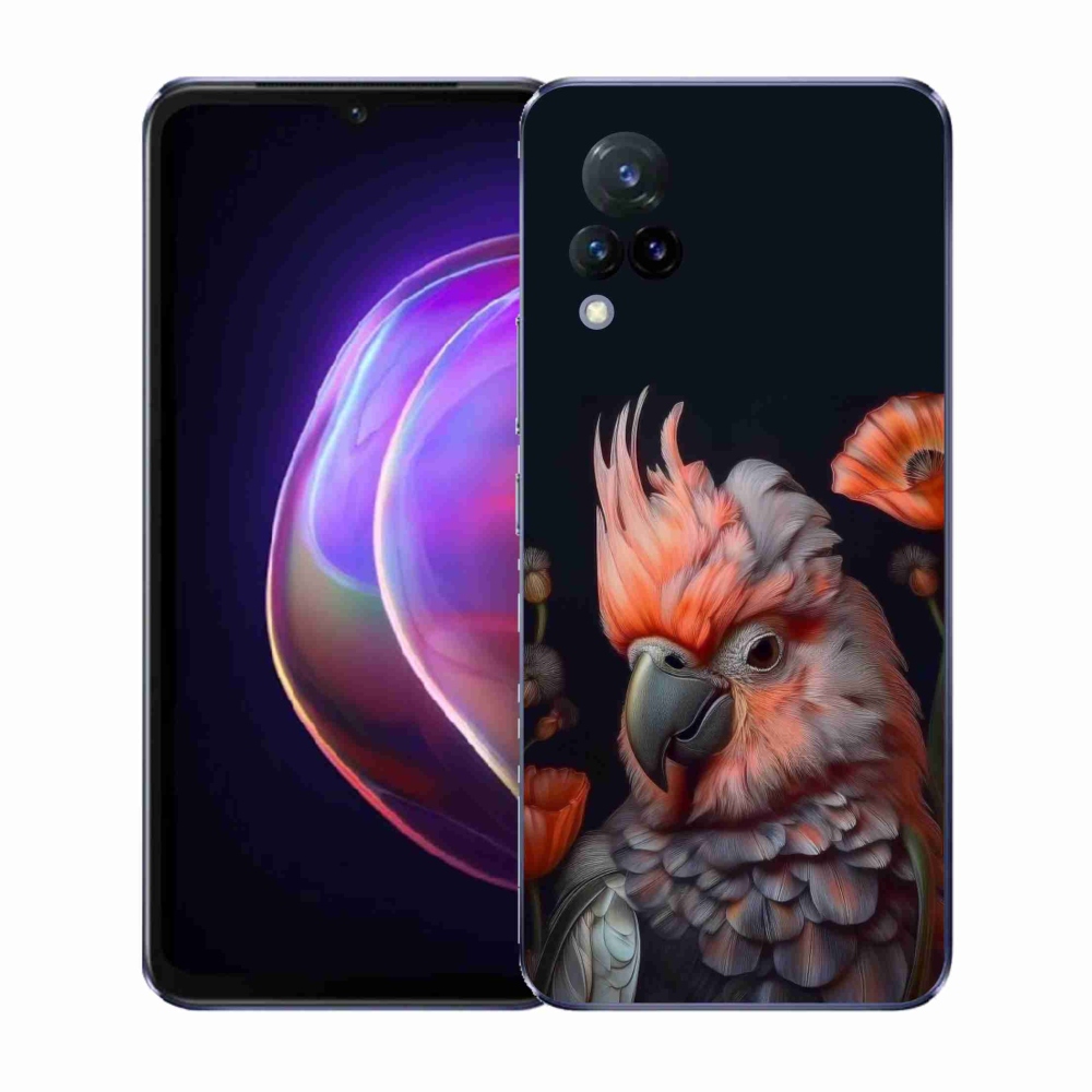 Gél borítás mmCase a Vivo V21 4G/5G készülékhez - papagáj kakadu színekben
