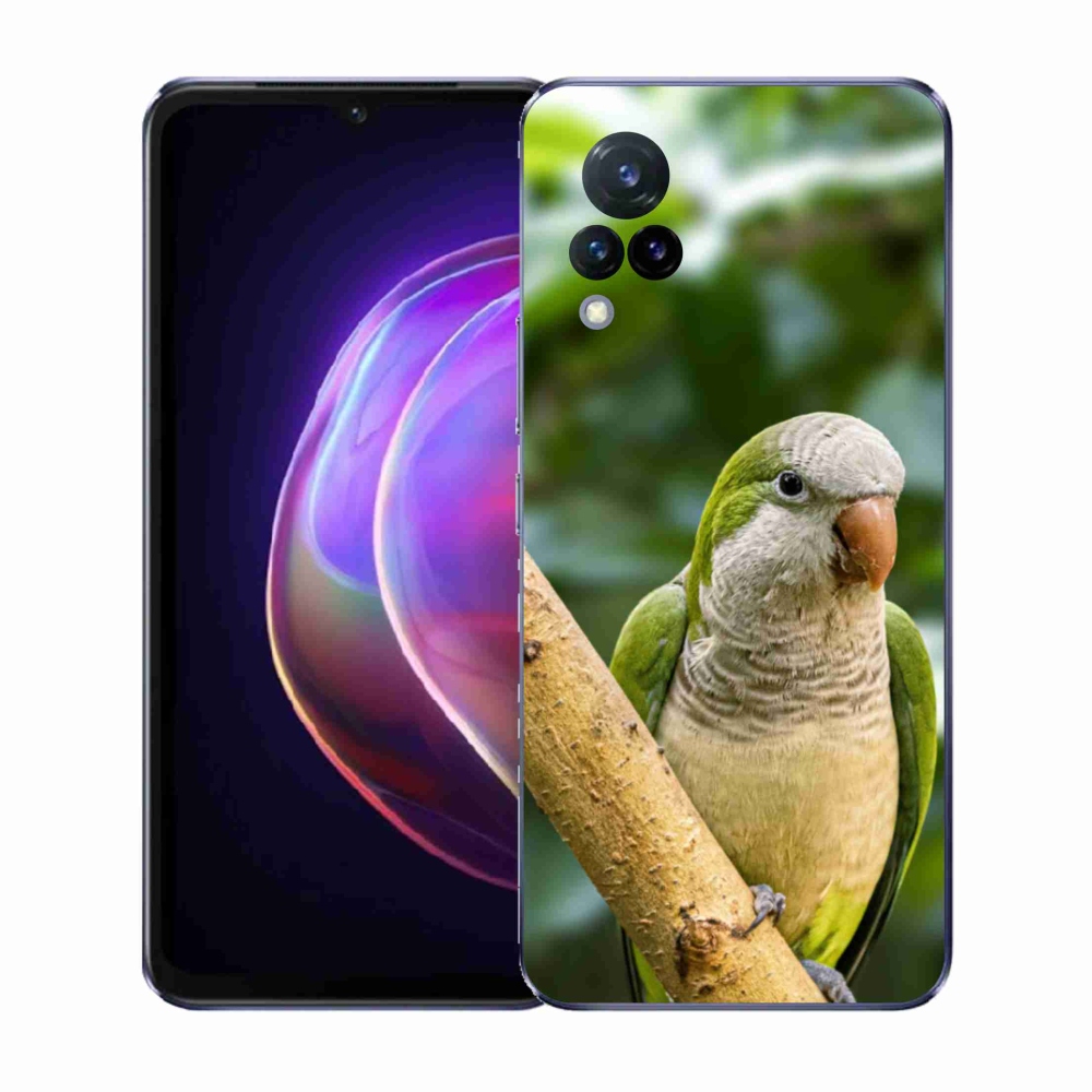 Zselés borítás mmCase a Vivo V21 4G/5G készülékhez - papagáj