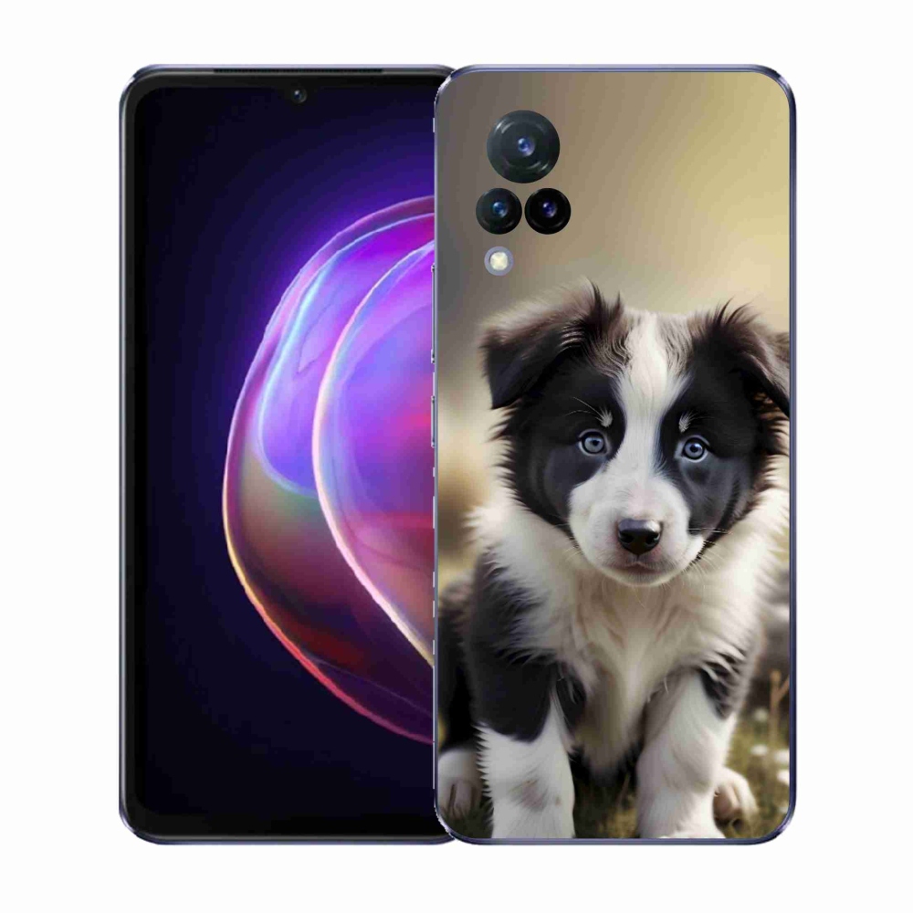 Gél borító mmCase a Vivo V21 4G/5G készülékhez - aranyos border collie
