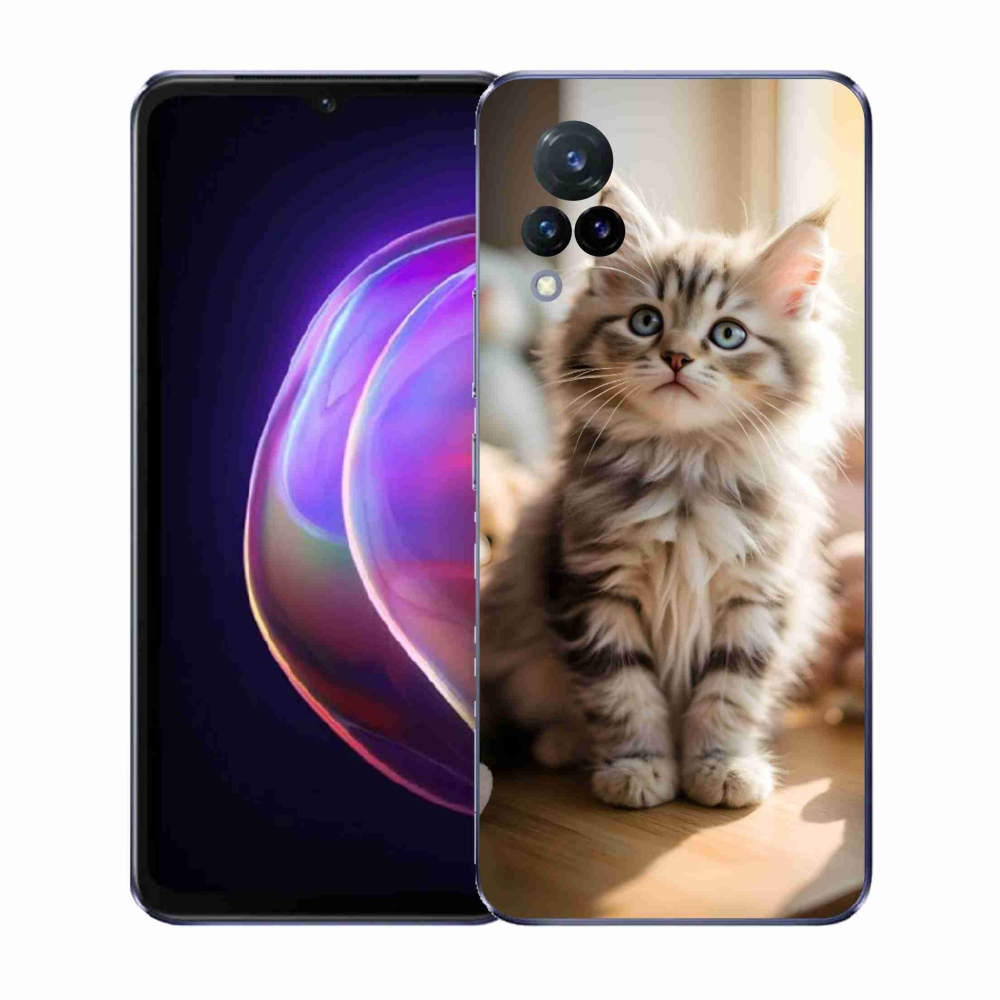 Gél borító mmCase a Vivo V21 4G/5G készülékhez - aranyos cica 10