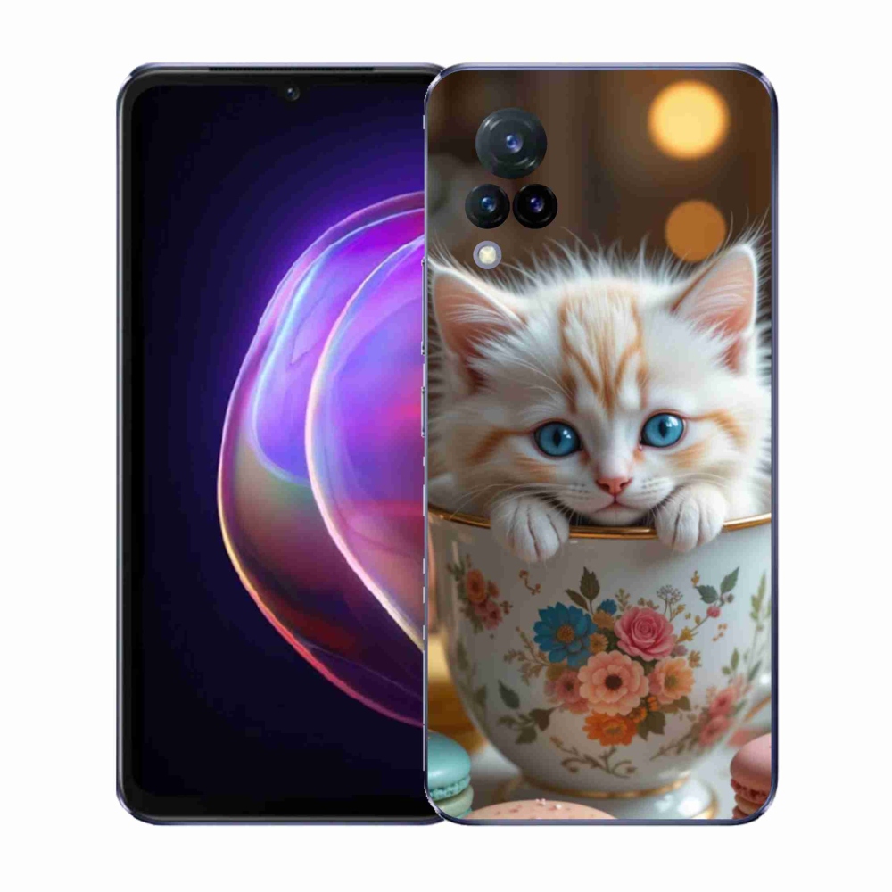 Gél borító mmCase a Vivo V21 4G/5G készülékhez - aranyos cica 6