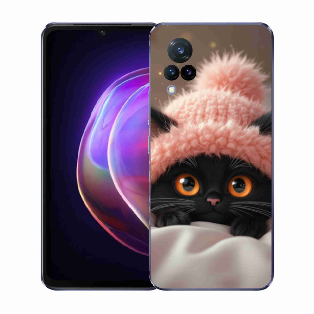 Gélburkolat mmCase a Vivo V21 4G/5G-n - aranyos cica 7