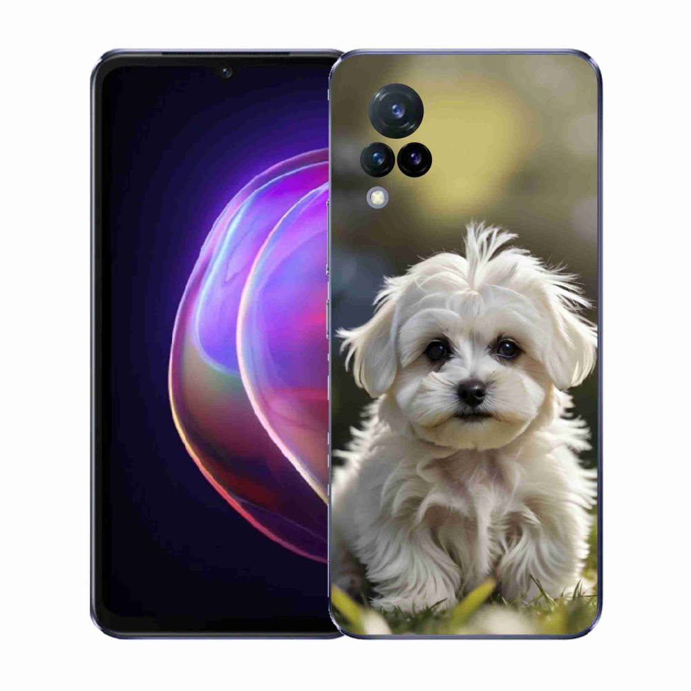 Gél borítás mmCase a Vivo V21 4G/5G készülékhez - aranyos máltai kutya