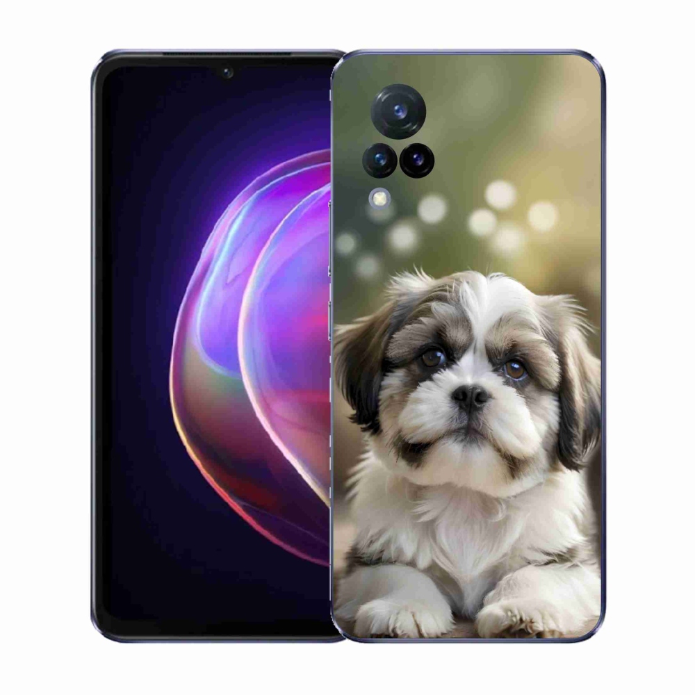 Gél borító mmCase a Vivo V21 4G/5G-hez - aranyos shih-tzu