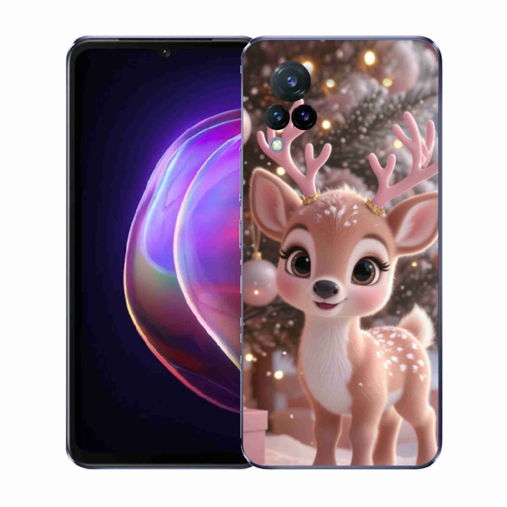 Gél borítás mmCase a Vivo V21 4G/5G készülékhez - aranyos rénszarvas
