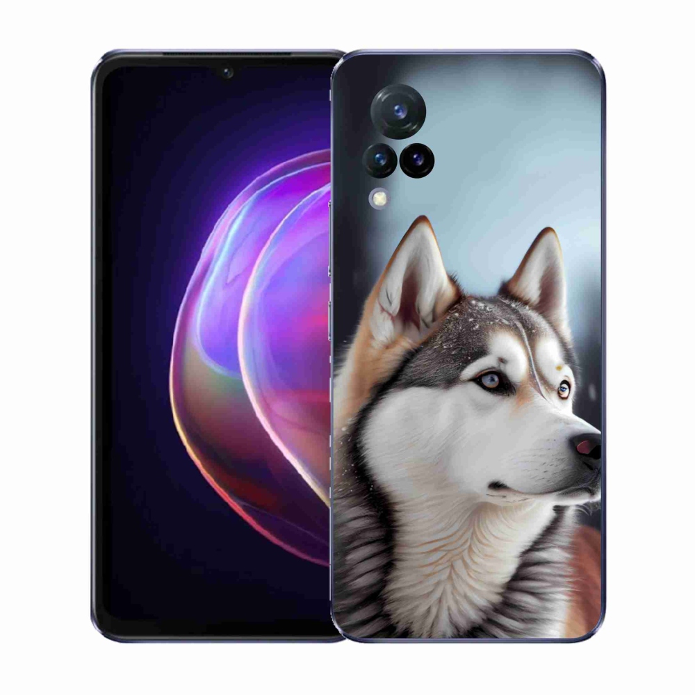 Gél borítás mmCase a Vivo V21 4G/5G készülékhez - Szibériai Husky