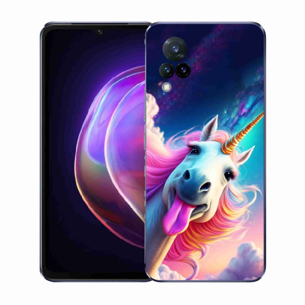 Gél borító mmCase a Vivo V21 4G/5G-n - őrült egyszarvú