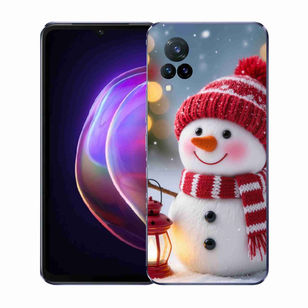 Gél borítás mmCase a Vivo V21 4G/5G készülékhez - hóember 2