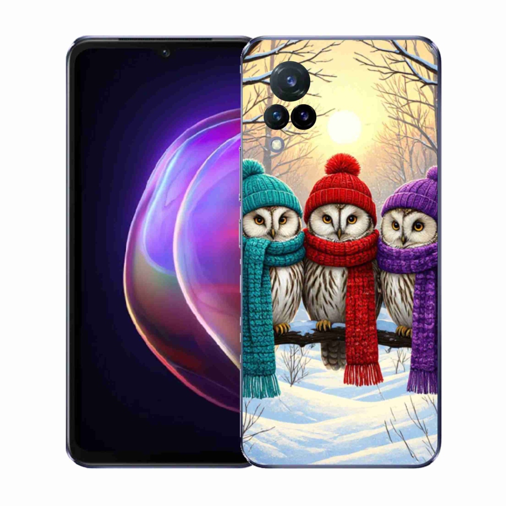 Gél borító mmCase a Vivo V21 4G/5G készülékhez - bagoly barátok