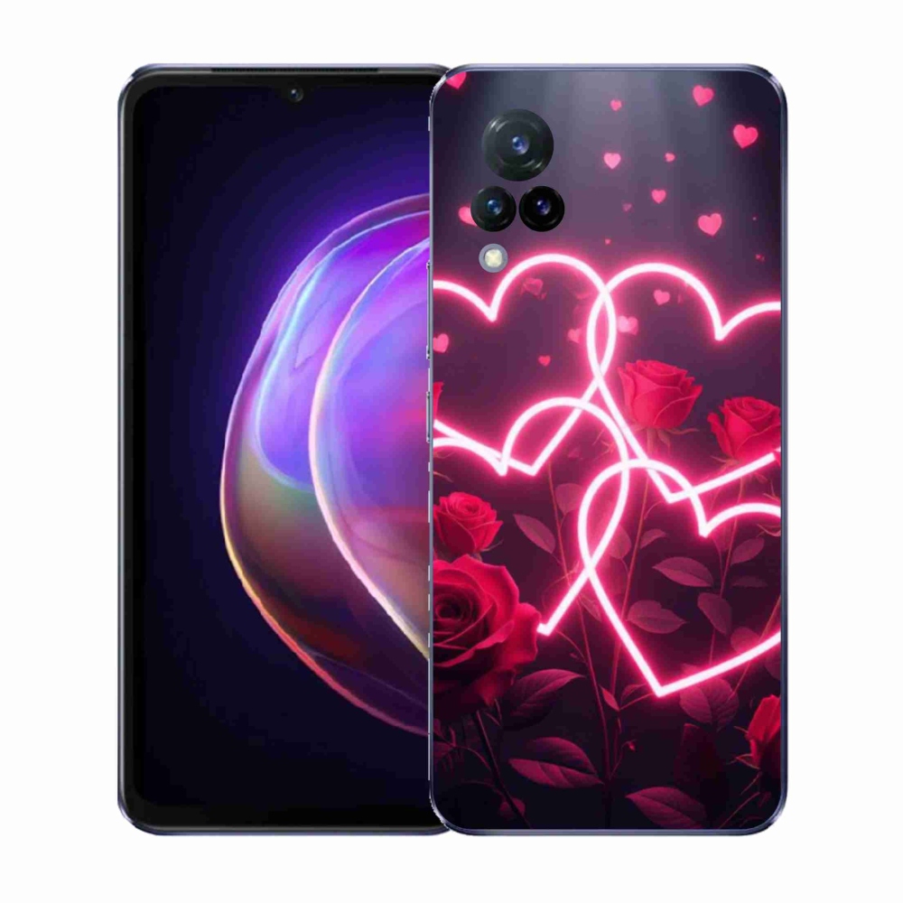 Gél borító mmCase a Vivo V21 4G/5G-hez - a szerelem szíve