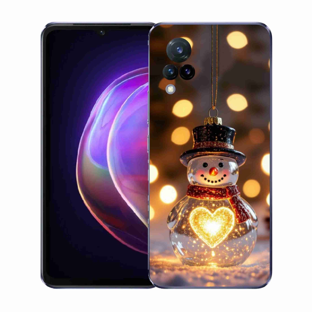 Gél borítás mmCase a Vivo V21 4G/5G készülékhez - karácsonyi hóember