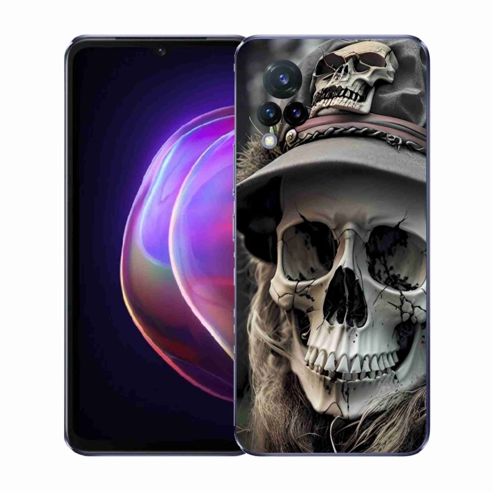 Gél borítás mmCase a Vivo V21 4G/5G készülékhez - sötét koponya