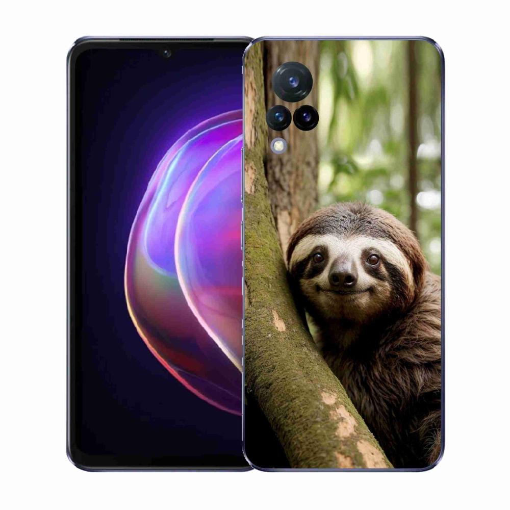 Gél borító mmCase a Vivo V21 4G/5G-n - mosolygó lajhár