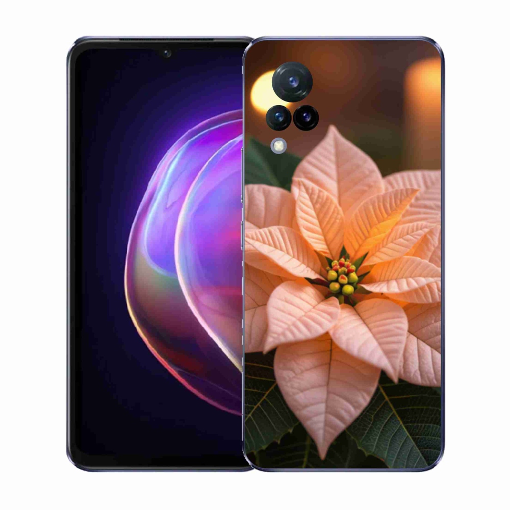 Gél borítás mmCase a Vivo V21 4G/5G készülékhez - mikulásvirág