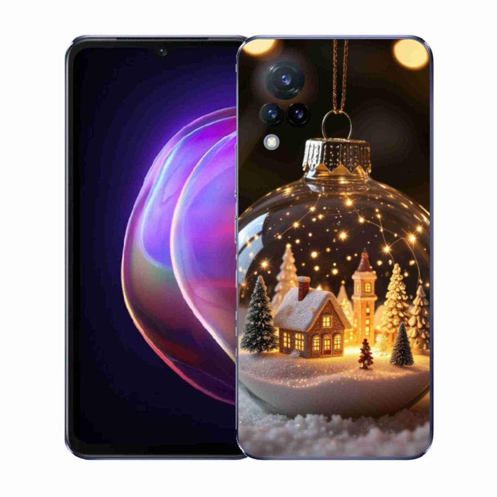 Gél borító mmCase a Vivo V21 4G/5G-hez - Karácsonyi gömbök 3