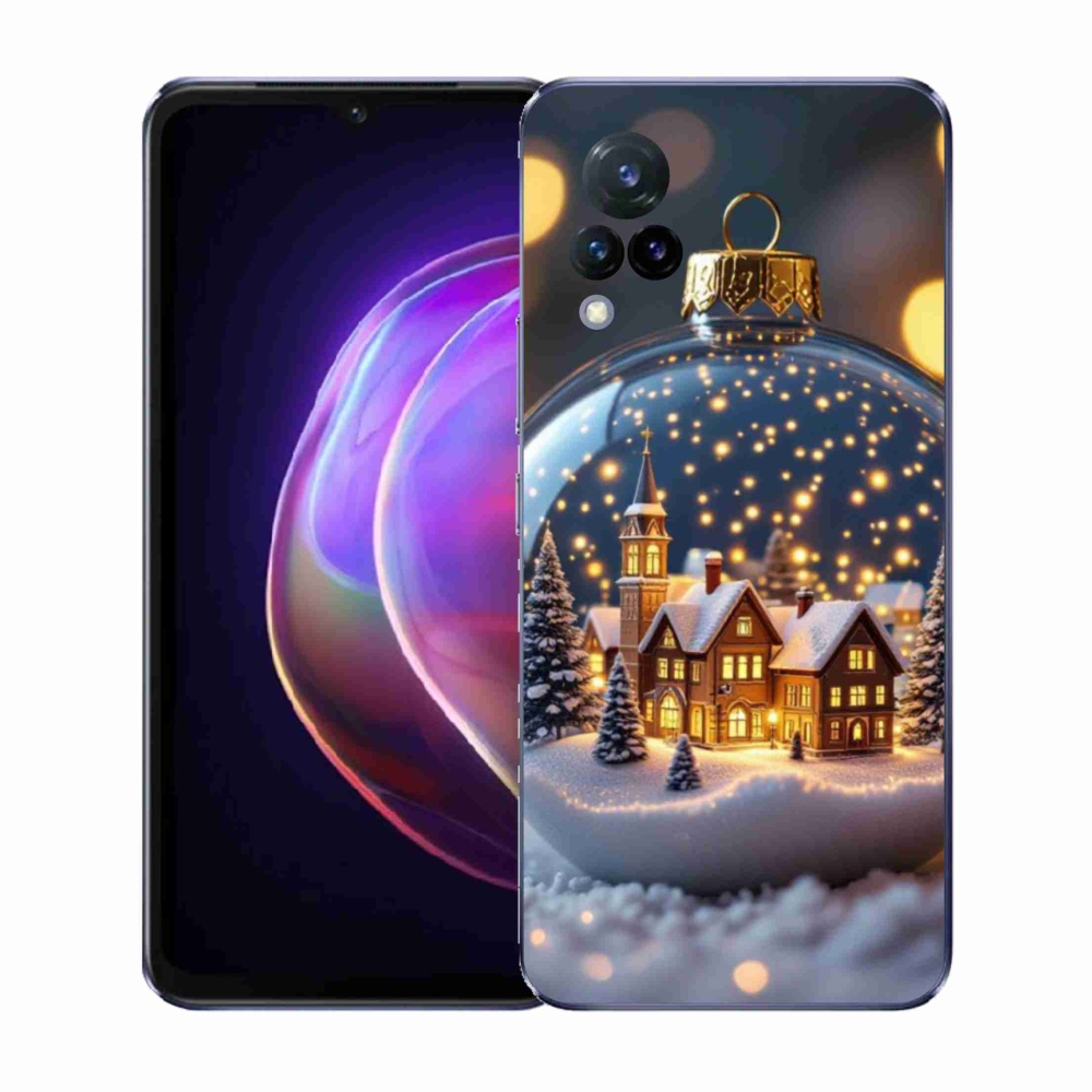 Gél borító mmCase a Vivo V21 4G/5G-hez - Karácsonyi golyók 4