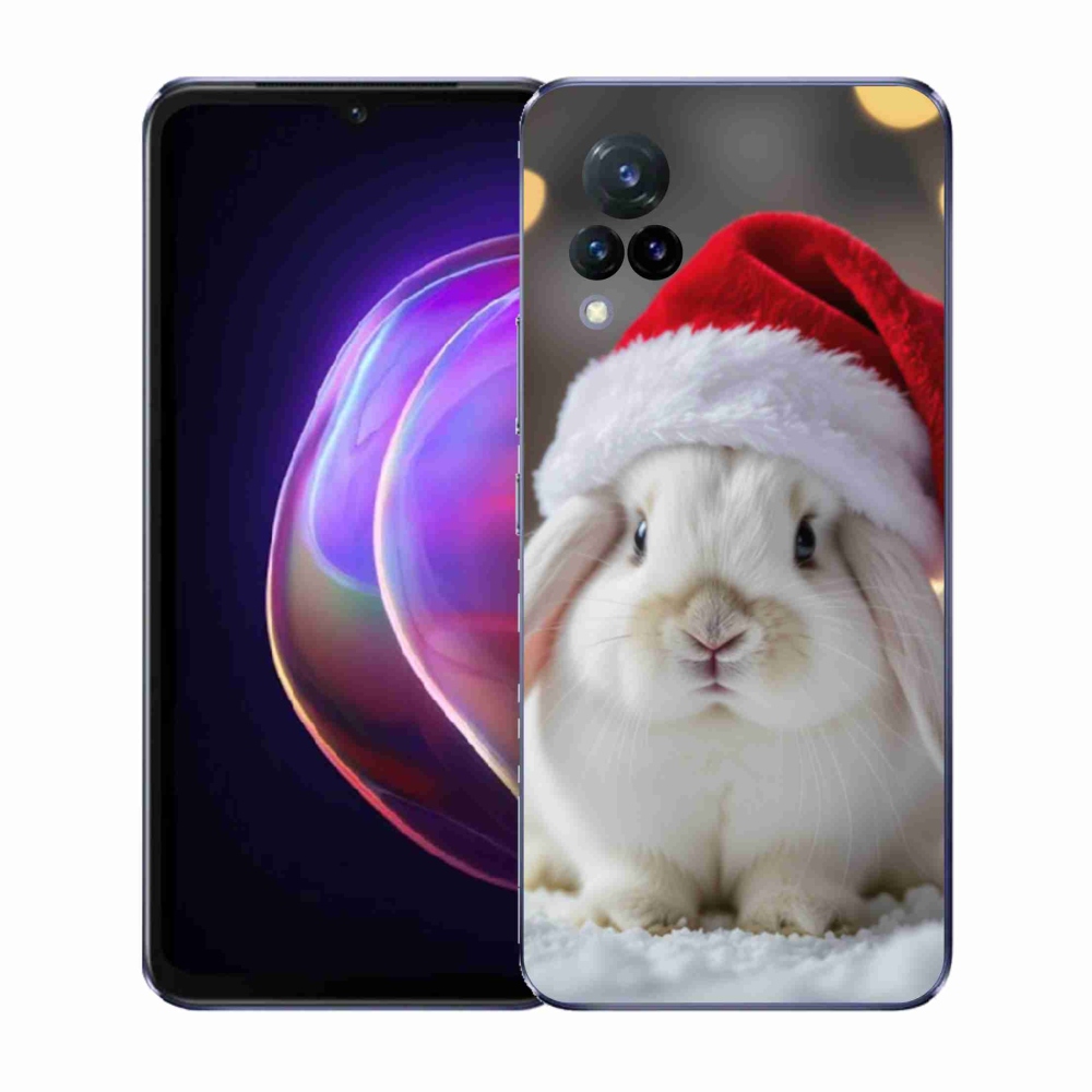 Gél borítás mmCase a Vivo V21 4G/5G készülékhez - karácsonyi nyúl