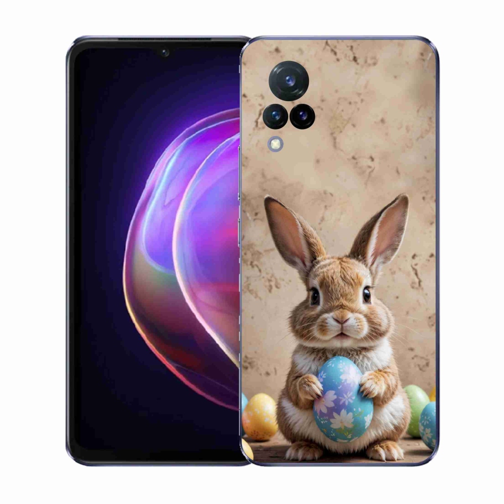 Gél borítás mmCase a Vivo V21 4G/5G készülékhez - Húsvéti nyuszi