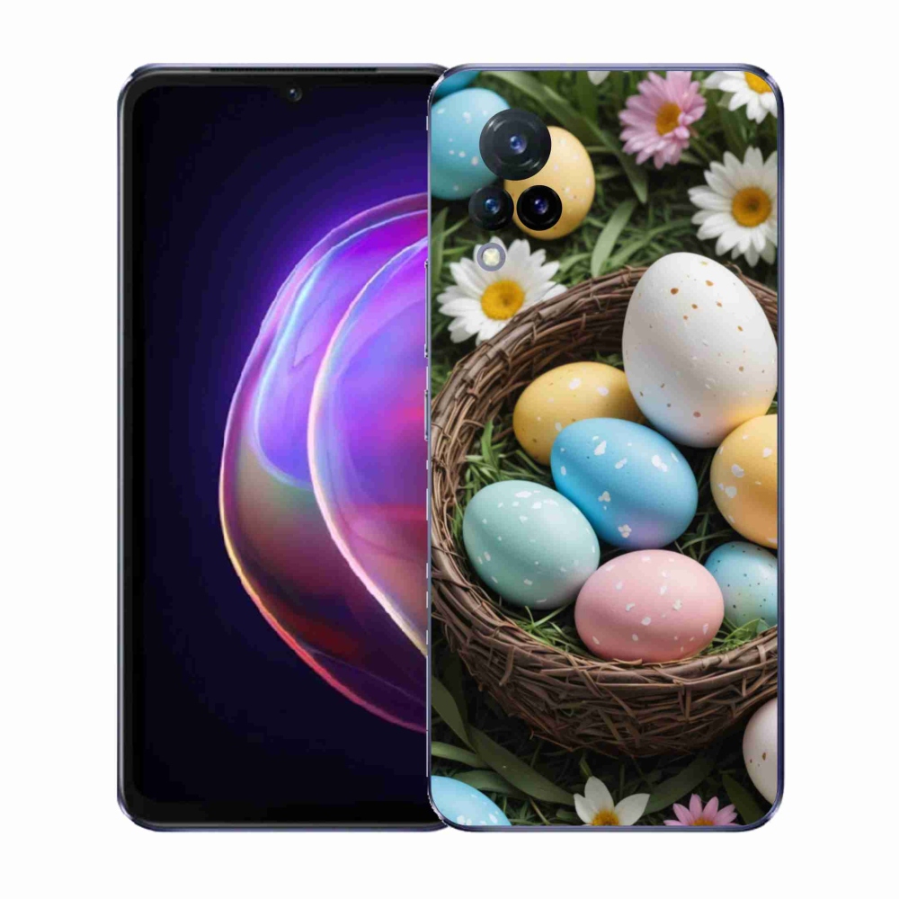 Gél borító mmCase a Vivo V21 4G/5G készülékhez - Húsvéti tojások 2