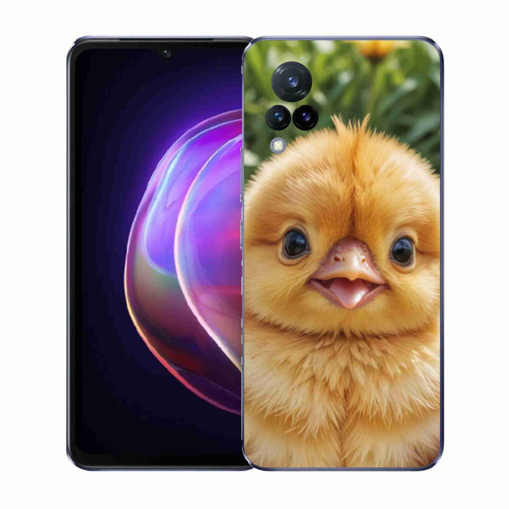 Gél borító mmCase a Vivo V21 4G/5G-n - boldog csaj