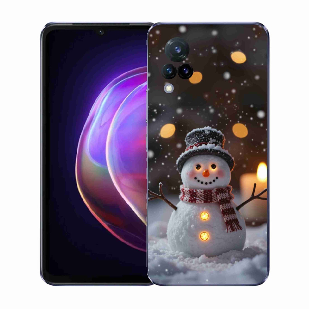 Gél borító mmCase a Vivo V21 4G/5G készülékhez - boldog hóember