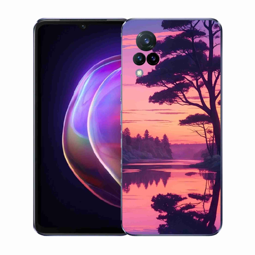 Gél borítás mmCase a Vivo V21 4G/5G készülékhez - naplemente a tó felett