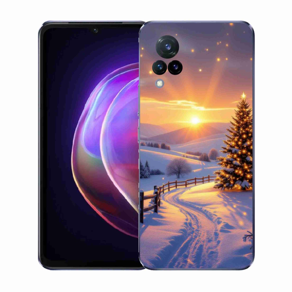Gél borító mmCase a Vivo V21 4G/5G készülékhez - téli tájkép
