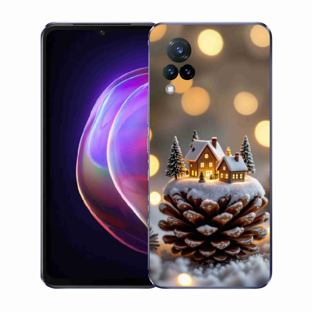 Gél borítás mmCase a Vivo V21 4G/5G készülékhez - téli falu