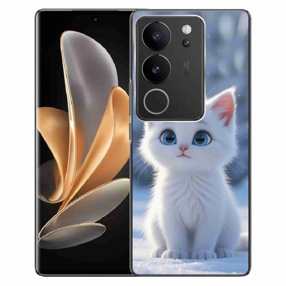 mmCase géltok a Vivo V29 5G-hez – fehér cica 3