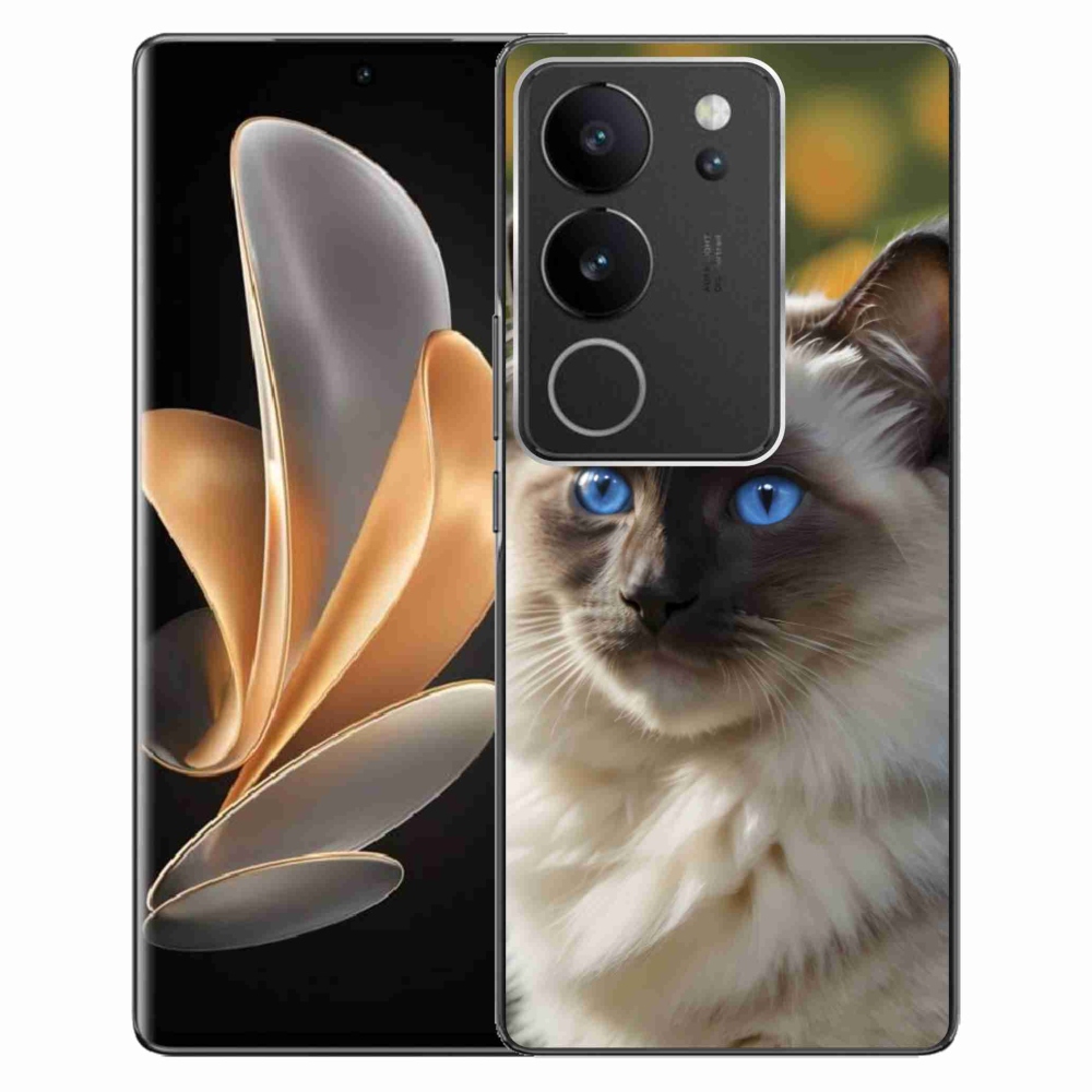 mmCase géltok a Vivo V29 5G-hez – fehér ragdoll