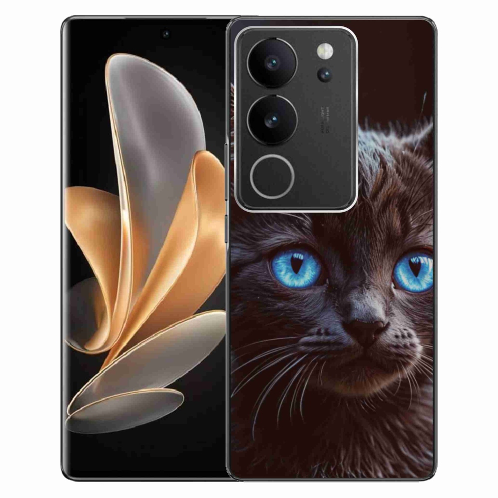 mmCase gél tok a Vivo V29 5G-hez – fekete cica 2